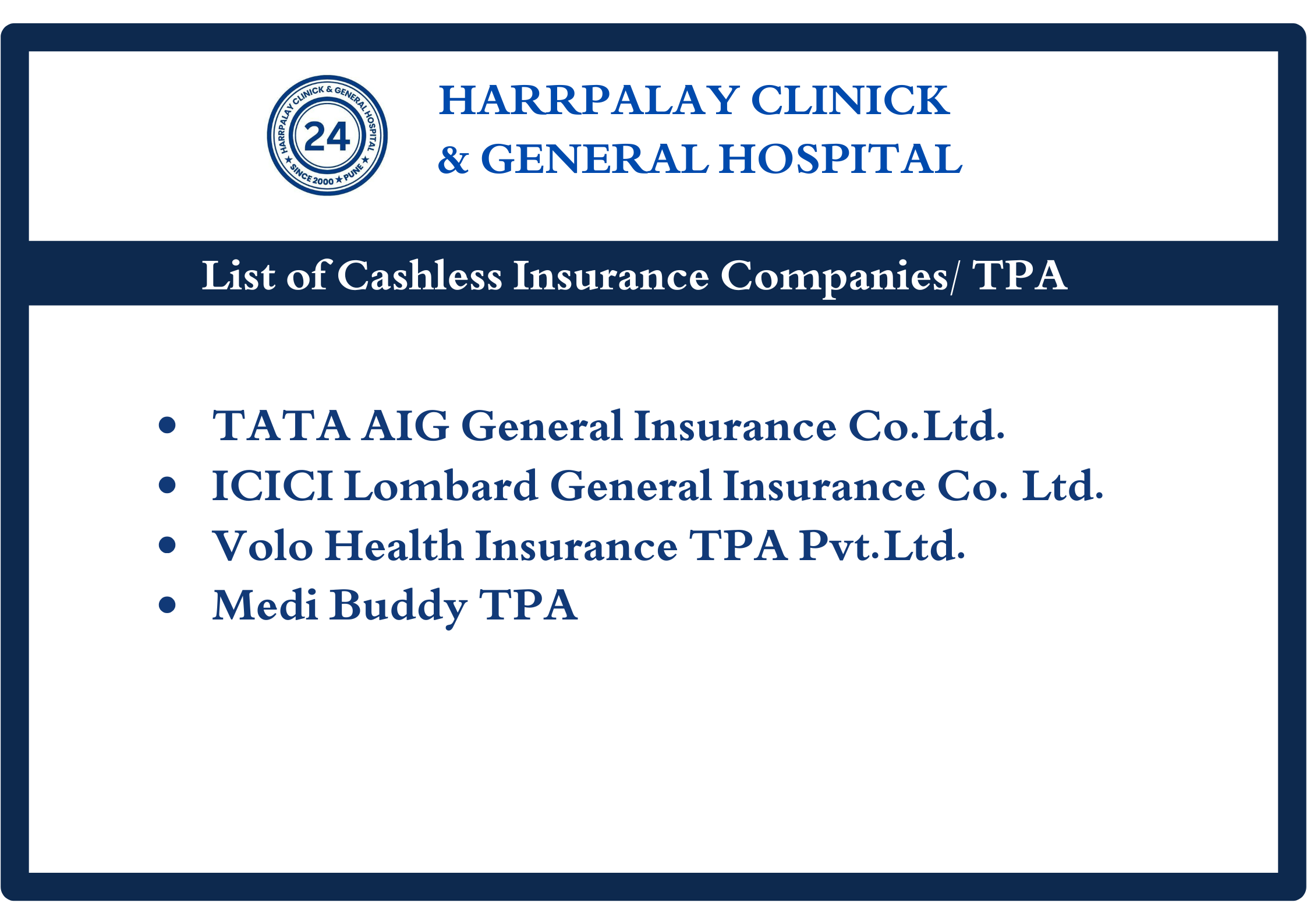 MEDICLAIM INSURANCE CASHLESS AVAILABLE