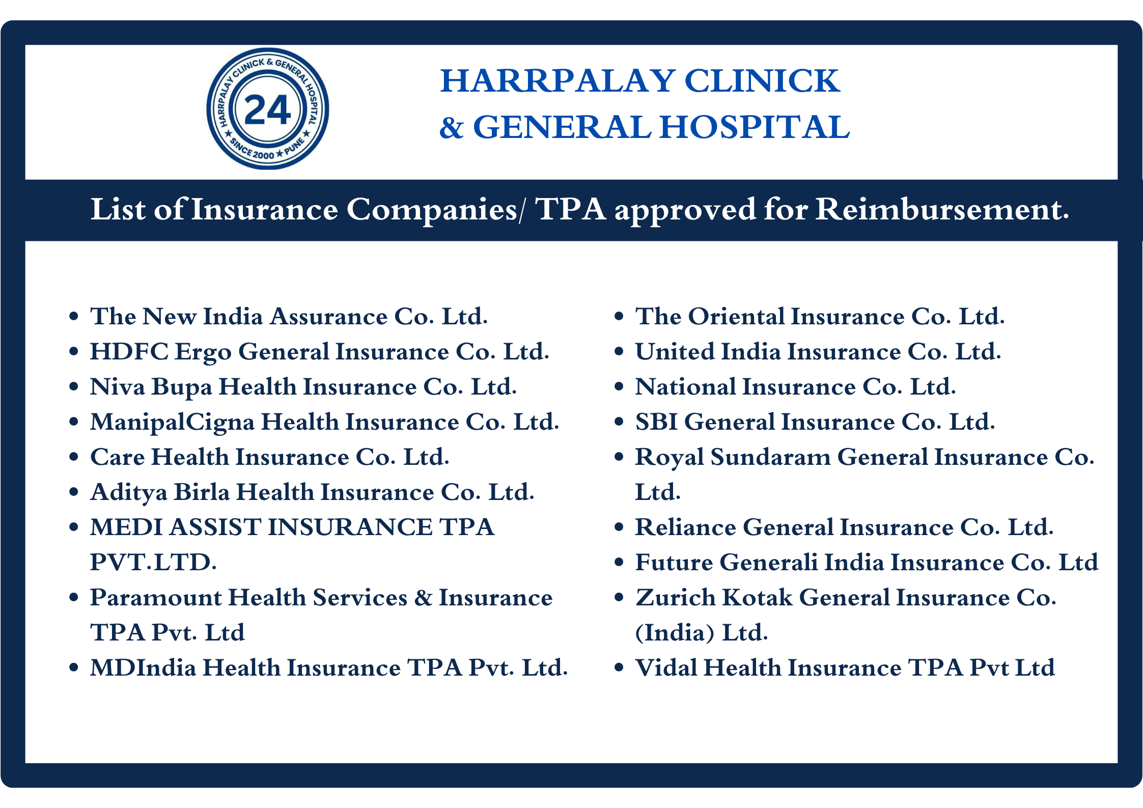 MEDICLAIM INSURANCE AVAILABLE