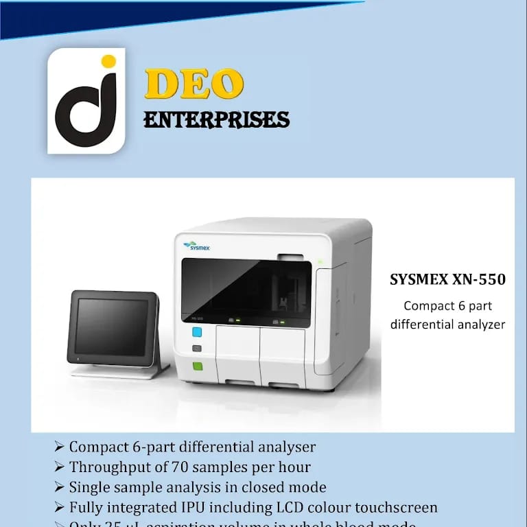 SYSMEX XN -550 COMPACT 6PART DIFFERENTIAL ANALYZER