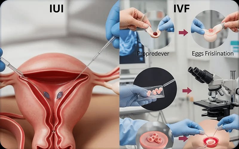 आय. यु. आय. (IUI) & इन विट्रो फर्टिलायझेशन (IVF)