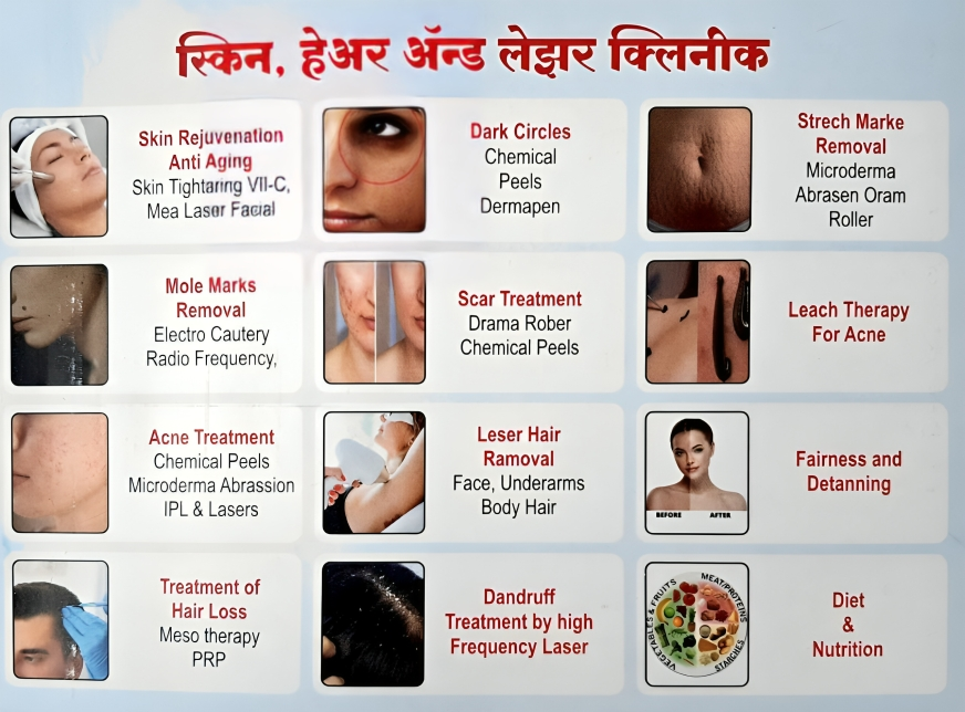 स्किन, हेअर, काॅस्मेटिक, लेझर क्लिनीक