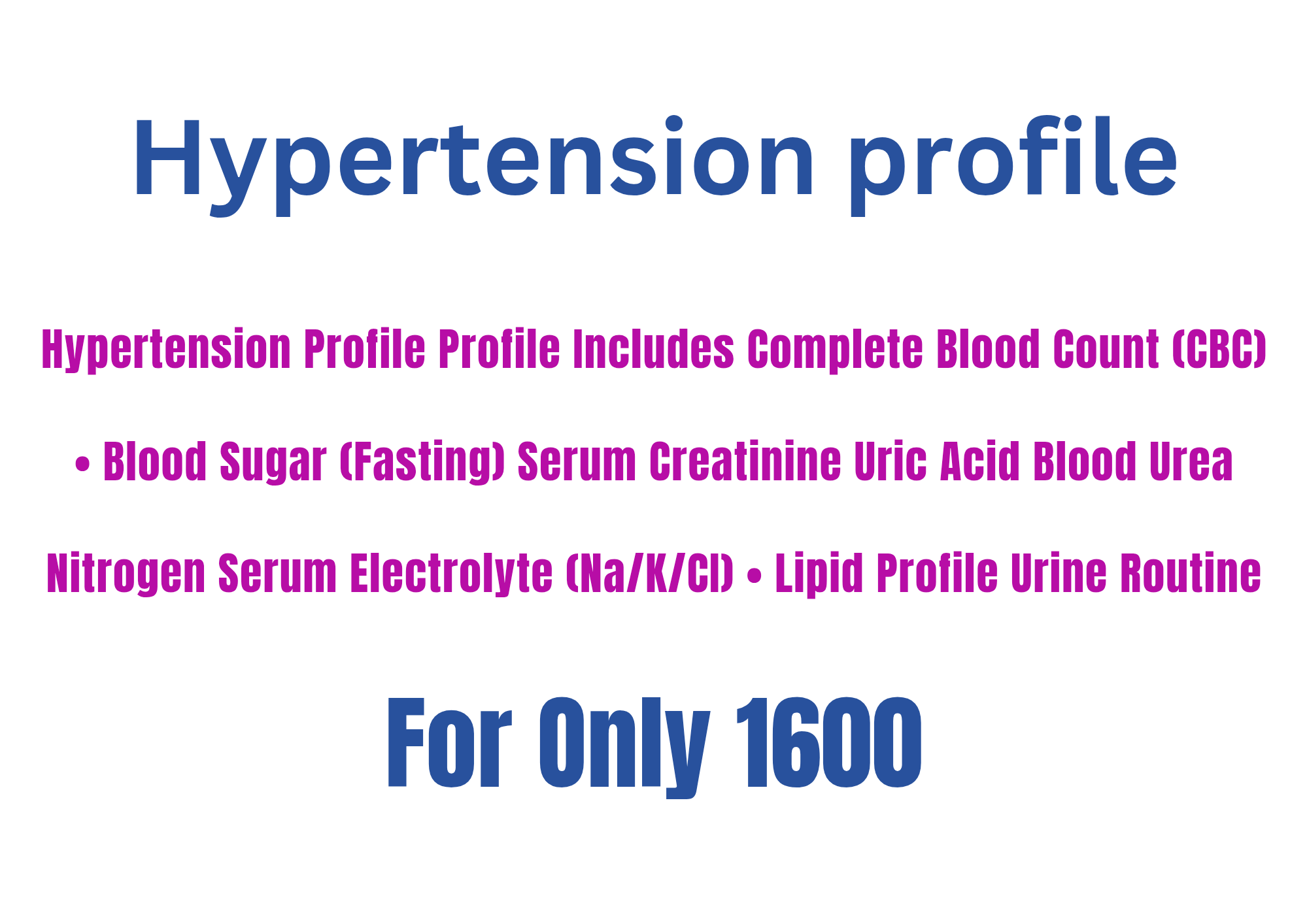Hypertension profile